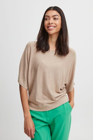 Pull-over 'Pimba' b.young en gris : devant