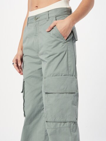 MonkiWide Leg/ Široke nogavice Cargo hlače - zelena boja