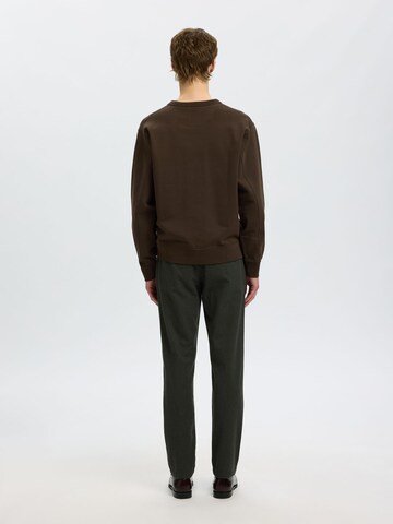 SELECTED Sweatshirt 'SLHLuke' in Brown