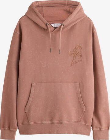 Bluză de molton de la Next pe maro: față