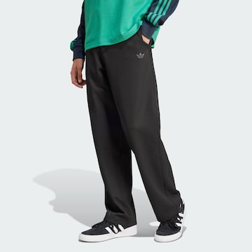 ADIDAS ORIGINALS Wide leg Broek in Zwart: voorkant