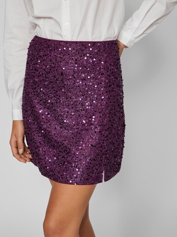 VILA Skirt 'Kejser' in Purple