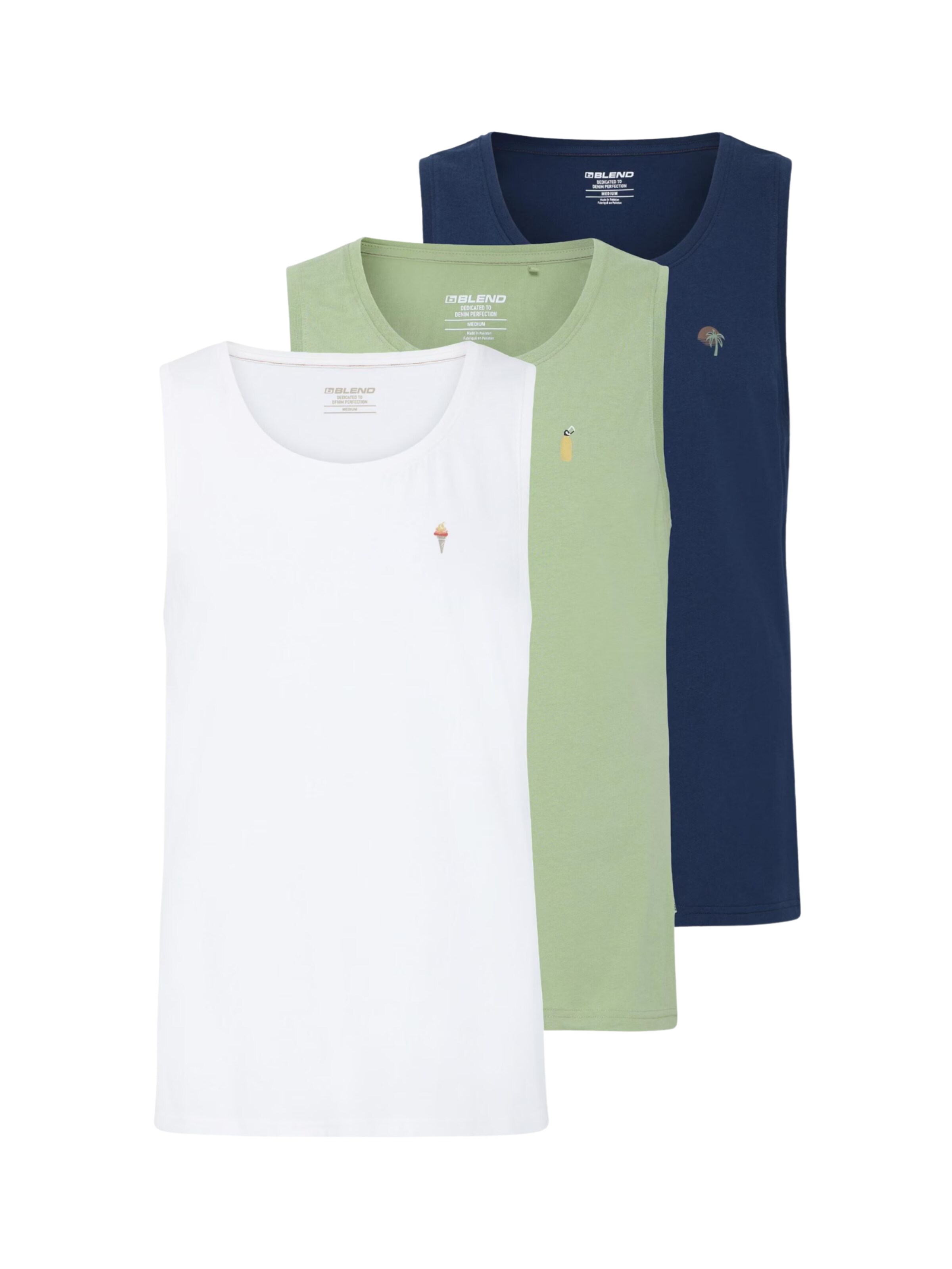 BLEND Shirt ' BHEmbo 3 Pack ' in Blue: front