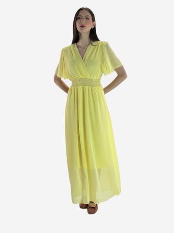 Elara Kleid in Gelb: Vorderseite