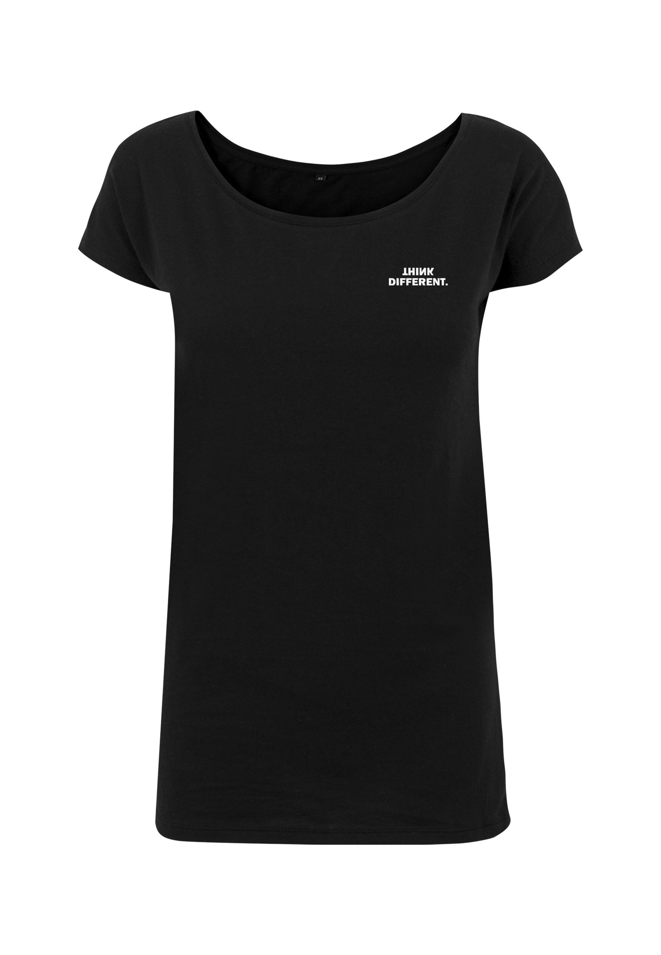 Urban Classics Shirt 'Think' in Zwart: voorkant