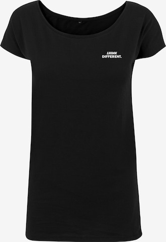 Urban Classics Shirt 'Think' in Zwart: voorkant