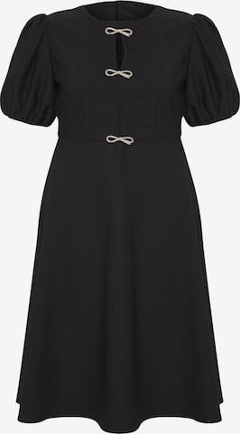 juoda Trendyol Curve Suknelė: priekis