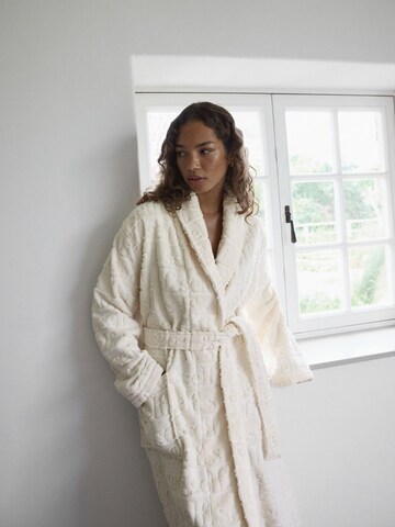 Accappatoio lungo di self. in beige