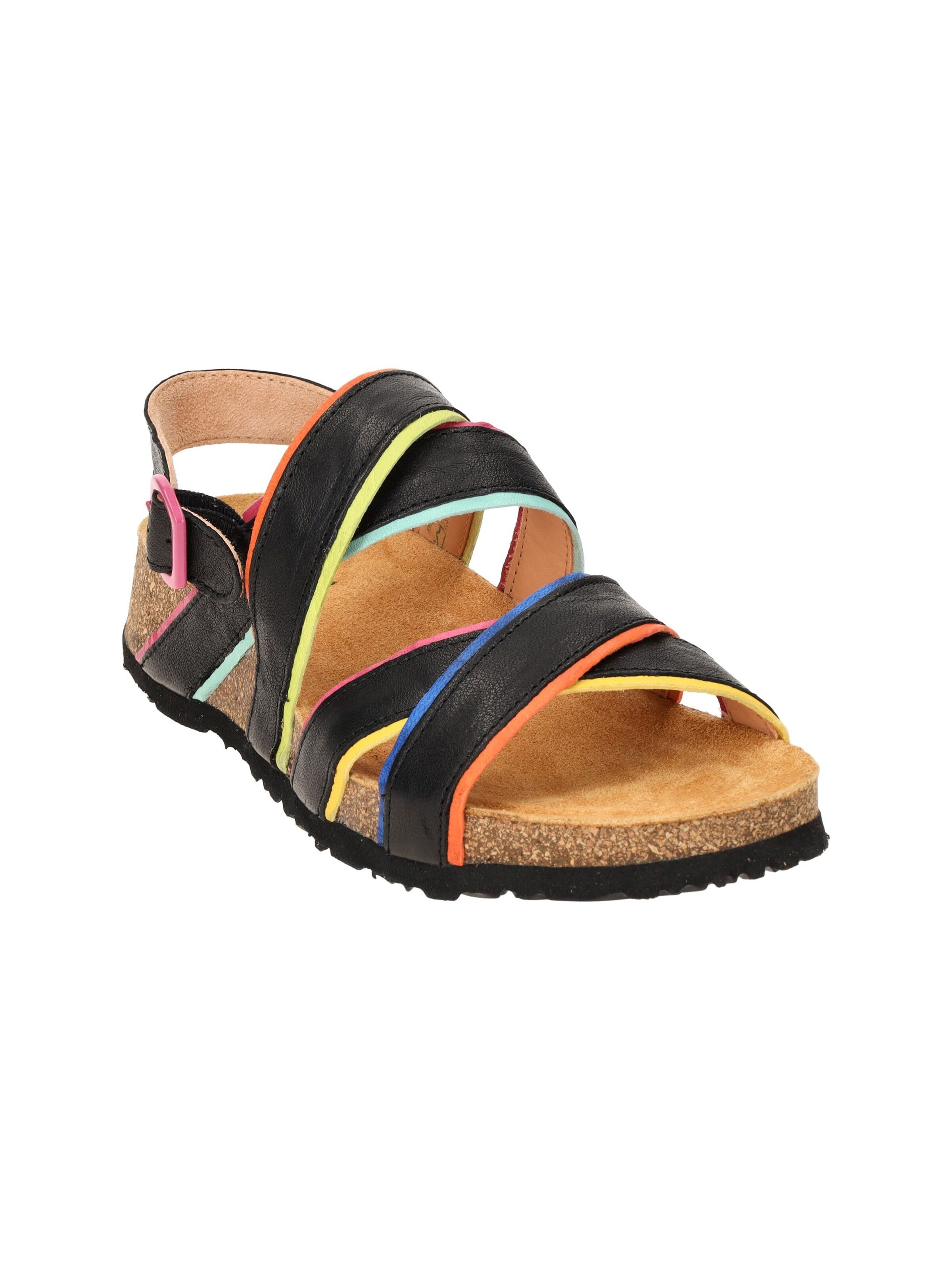 THINK! Sandals 'Kreuzriemen' in Black