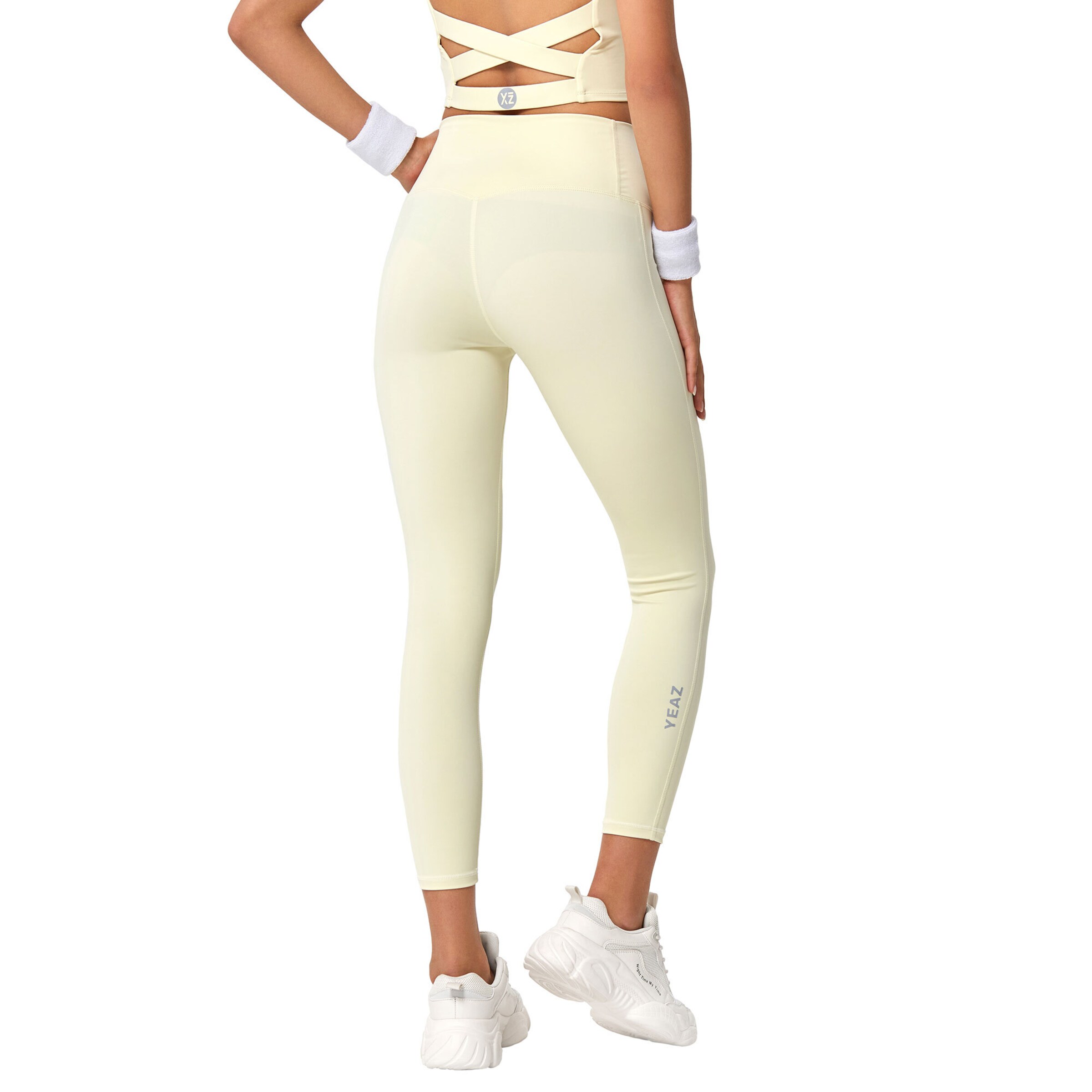 YEAZSkinny Sportske hlače 'Show' - žuta boja