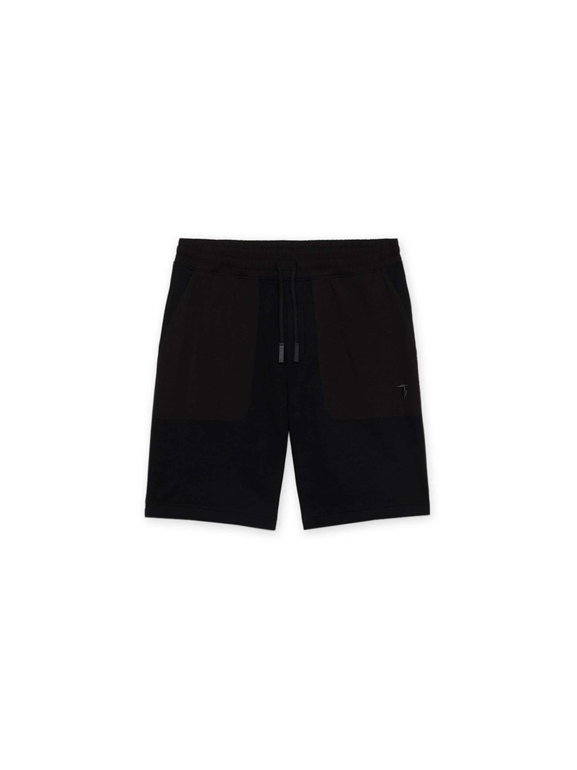Trussardi Regular Trousers in Black: front