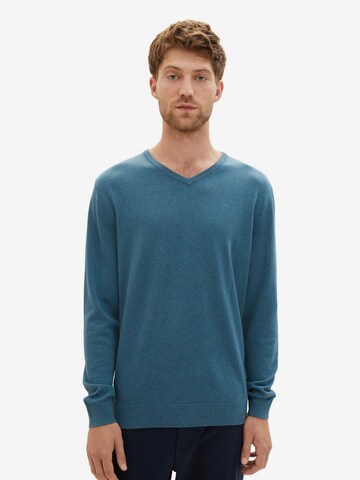 TOM TAILOR Regular fit Sweater in Green: front