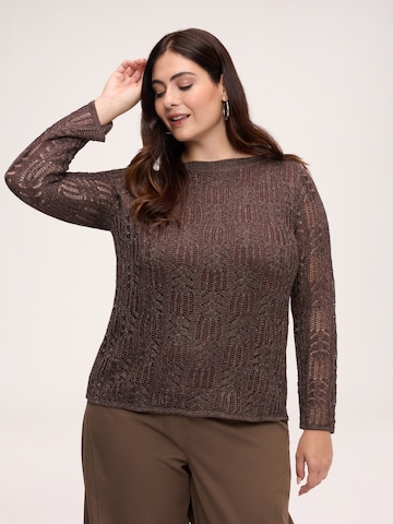 Fiorella Rubino Sweater in Brown