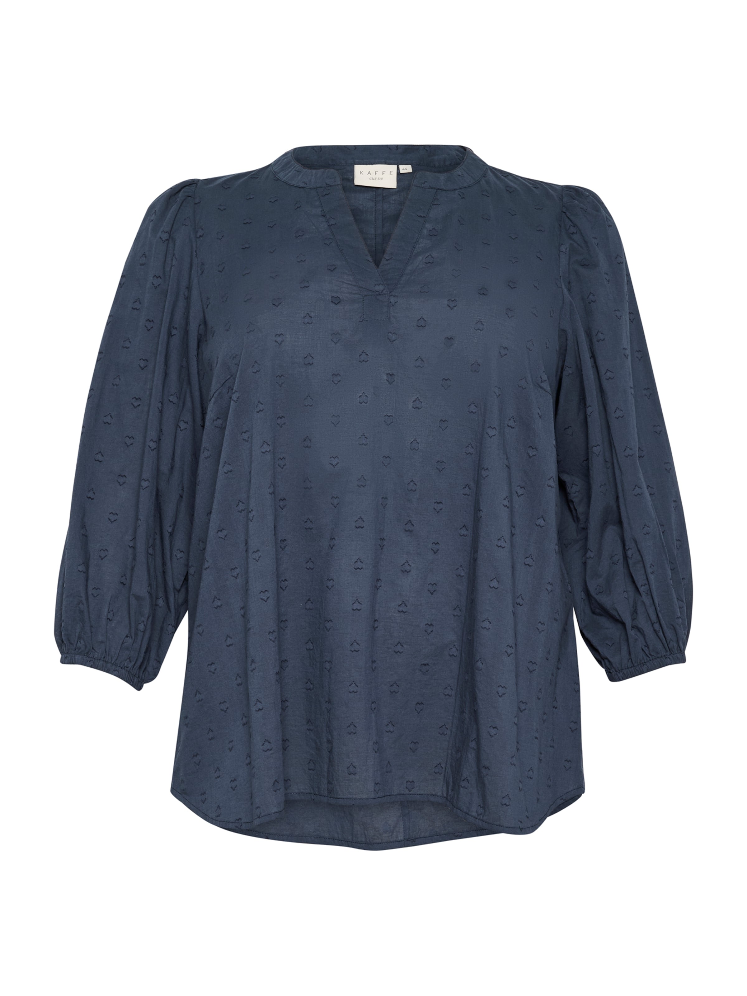 Chemisier 'Jolana' KAFFE CURVE en bleu : devant