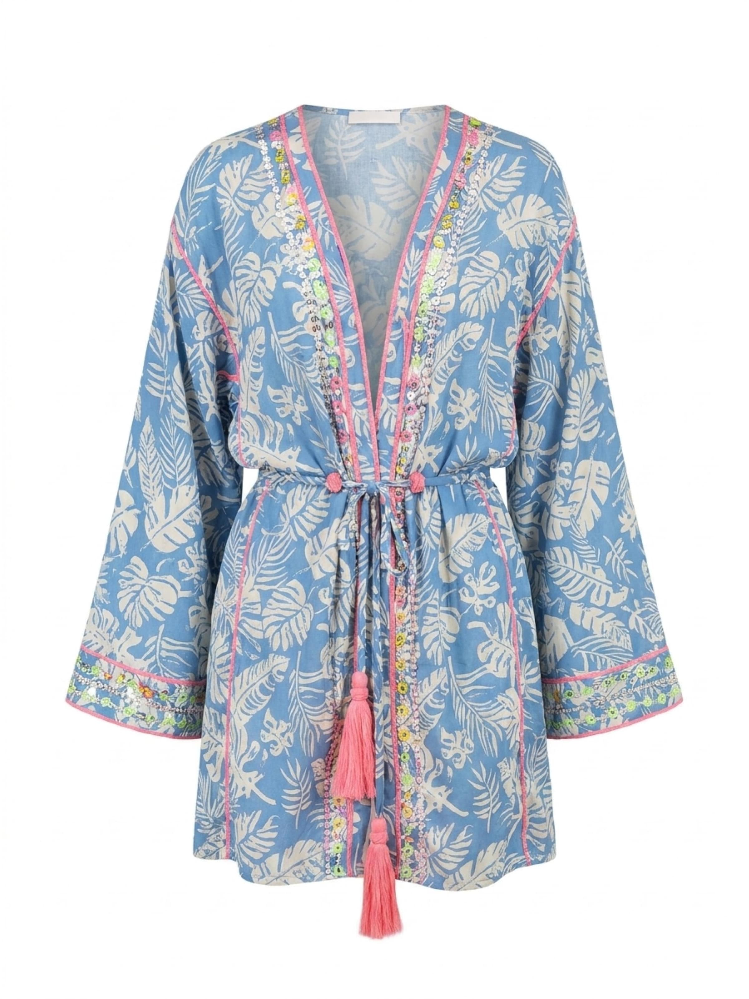 Robe 'Robe Courte Milos' Miss June en bleu : devant