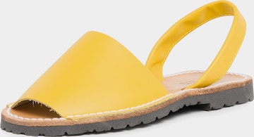 Pisamonas - Sandalias en amarillo: frente