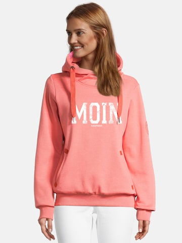 salzhaut Sweatshirt 'SÜNN - MOIN' in Orange: Vorderseite