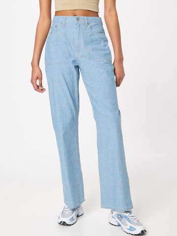 MUD Jeans Jeans 'Wyde Sara Works' in Blauw: voorkant