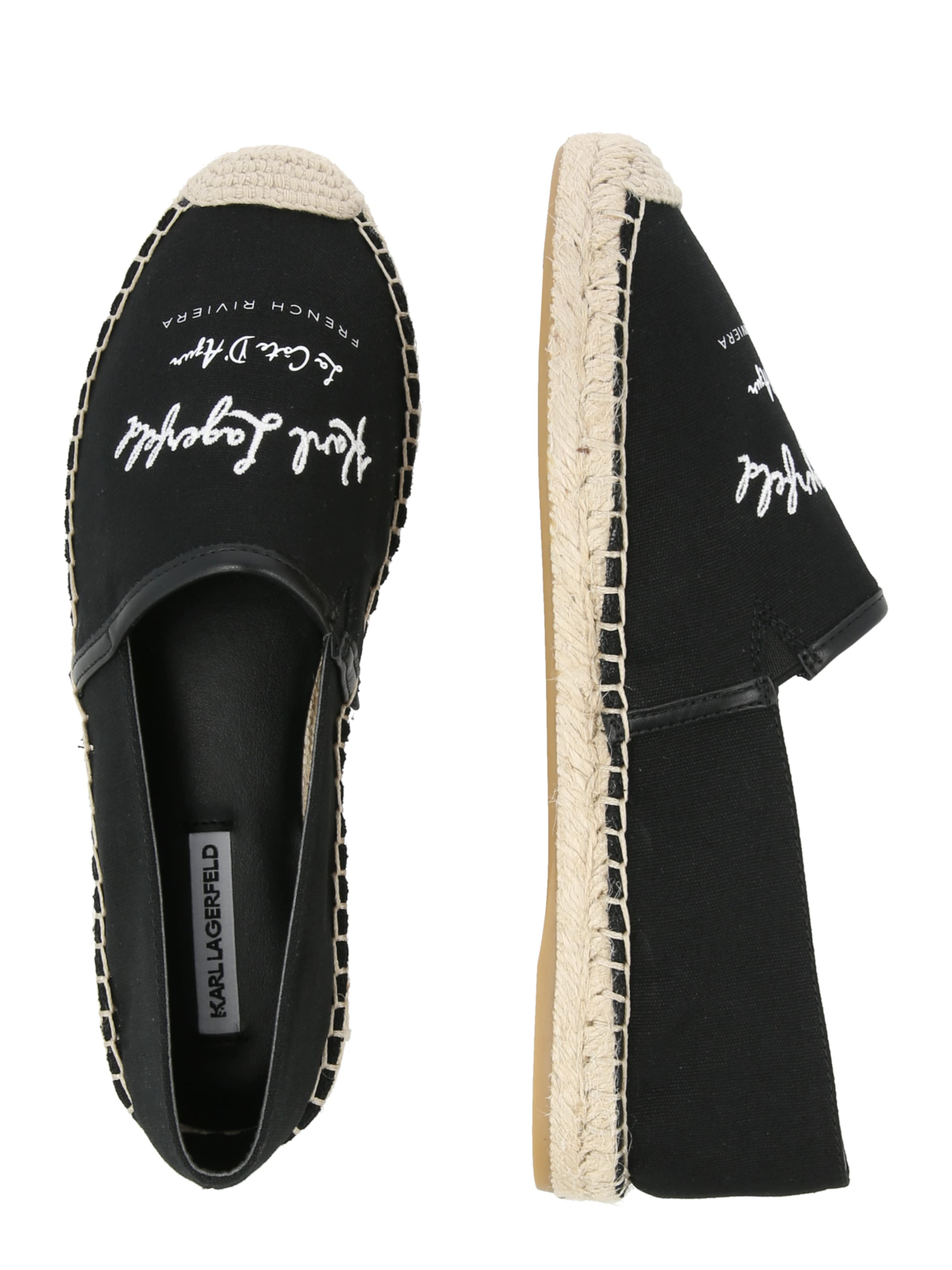 Karl Lagerfeld Espadrilles 'KAMINI' - fekete
