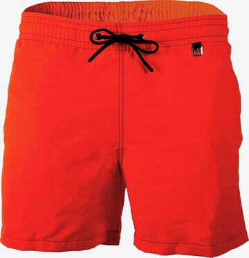 HOM Board Shorts in Orange: front