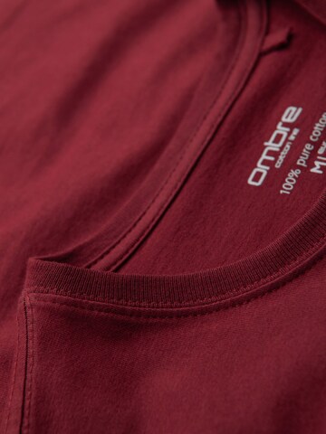 Ombre Shirt in Rot