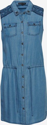 KOROSHI Shirt Dress in Blue: front