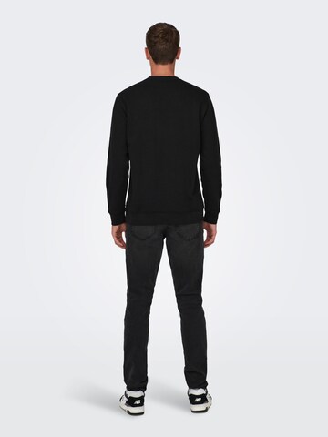 Sweat-shirt 'OLIVER' Only & Sons en noir