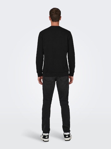 Only & Sons Sweatshirt 'OLIVER' in Black