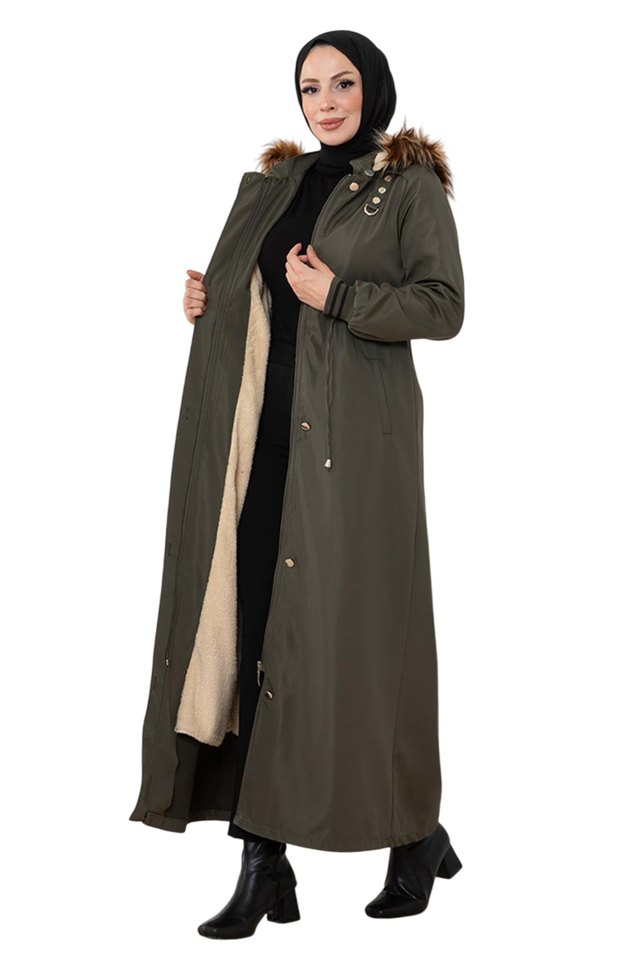 Parka d’hiver MODAMIHRAM en vert