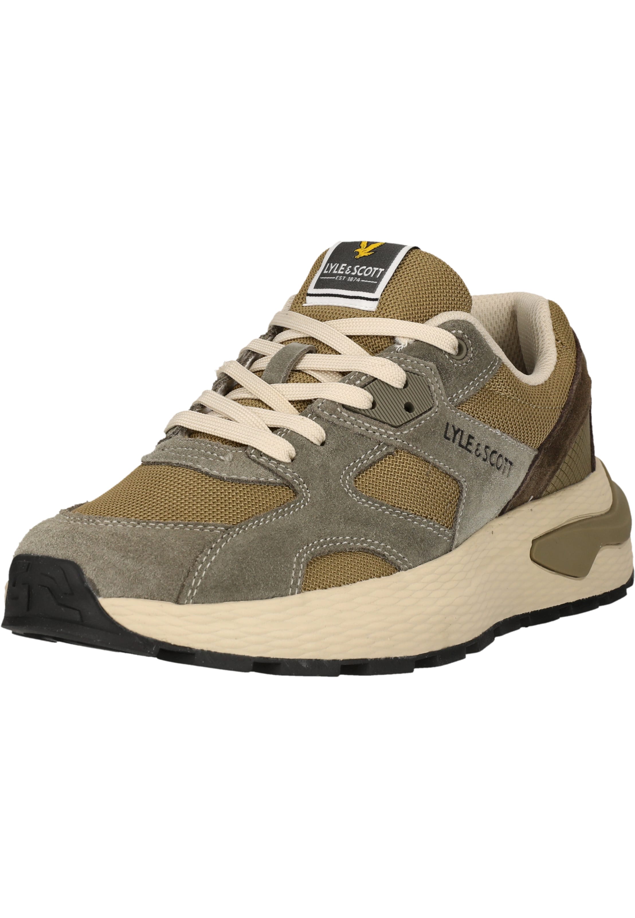 Lyle & Scott Platform trainers 'Logan' in Green: front