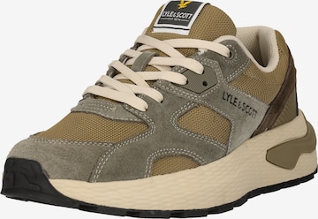 Lyle & Scott Platform trainers 'Logan' in Green: front