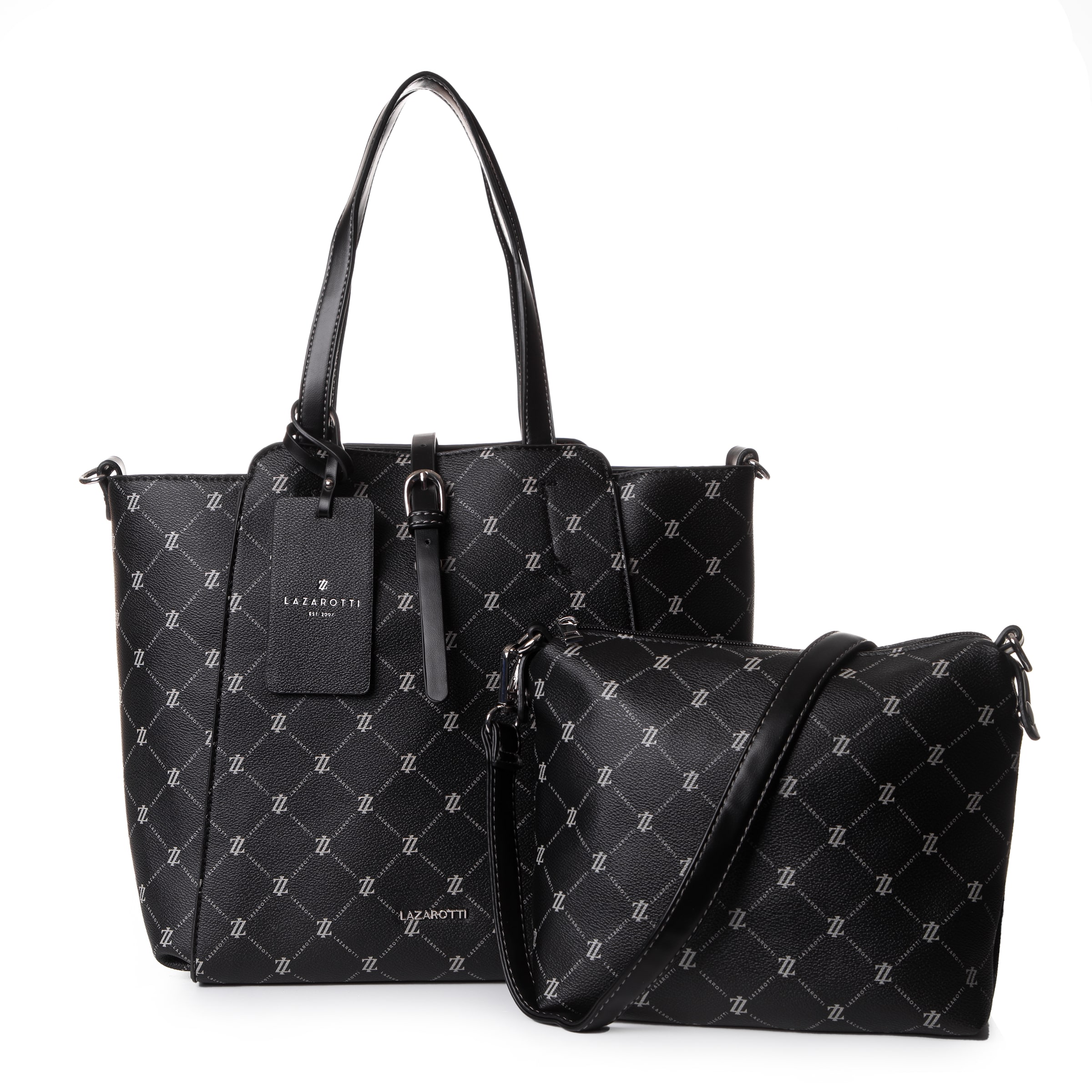 Borsa a mano 'Palermo' di Lazarotti in nero