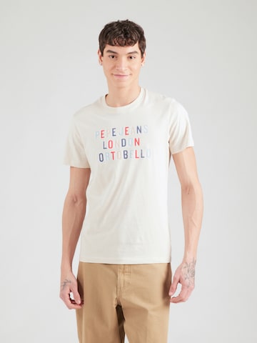 Pepe Jeans T-Shirt 'ELSON' in Weiß: Vorderseite