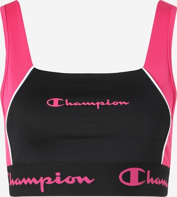 Champion Authentic Athletic Apparel - Sujetador deportivo en negro: frente