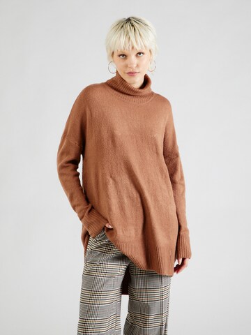 BRAVE SOUL Sweater in Brown: front