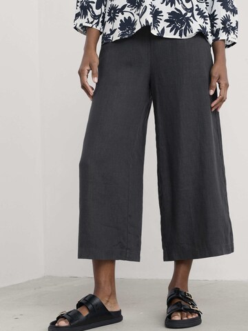 Wide leg Pantaloni 'Merrivale' di Seasalt Cornwall in nero: frontale