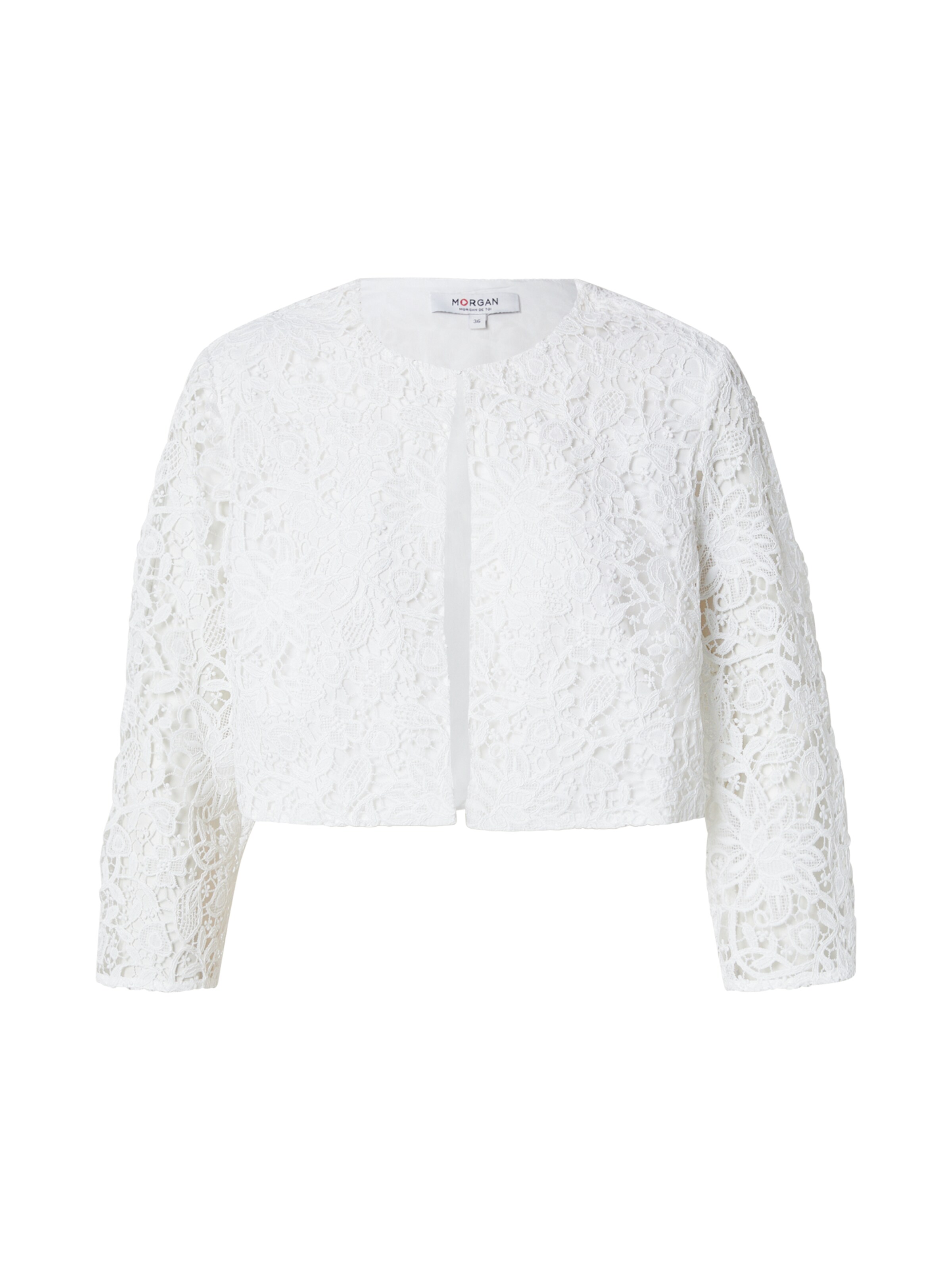 Morgan Bolero 'VLACE' in XS in offwhite, Produktansicht
