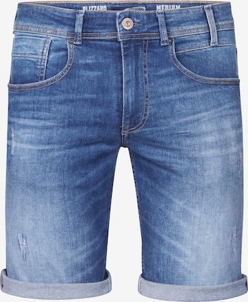 Petrol Industries Shorts 'Blizzard' in Blau: Vorderseite