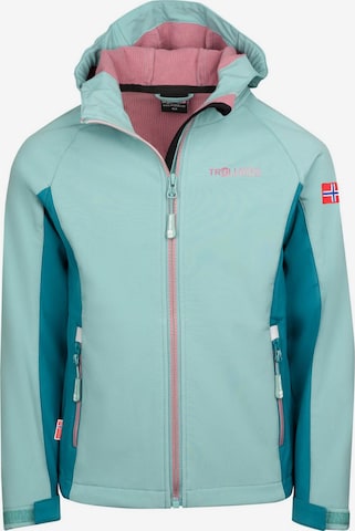 TROLLKIDS Outdoor jacket in Green: front