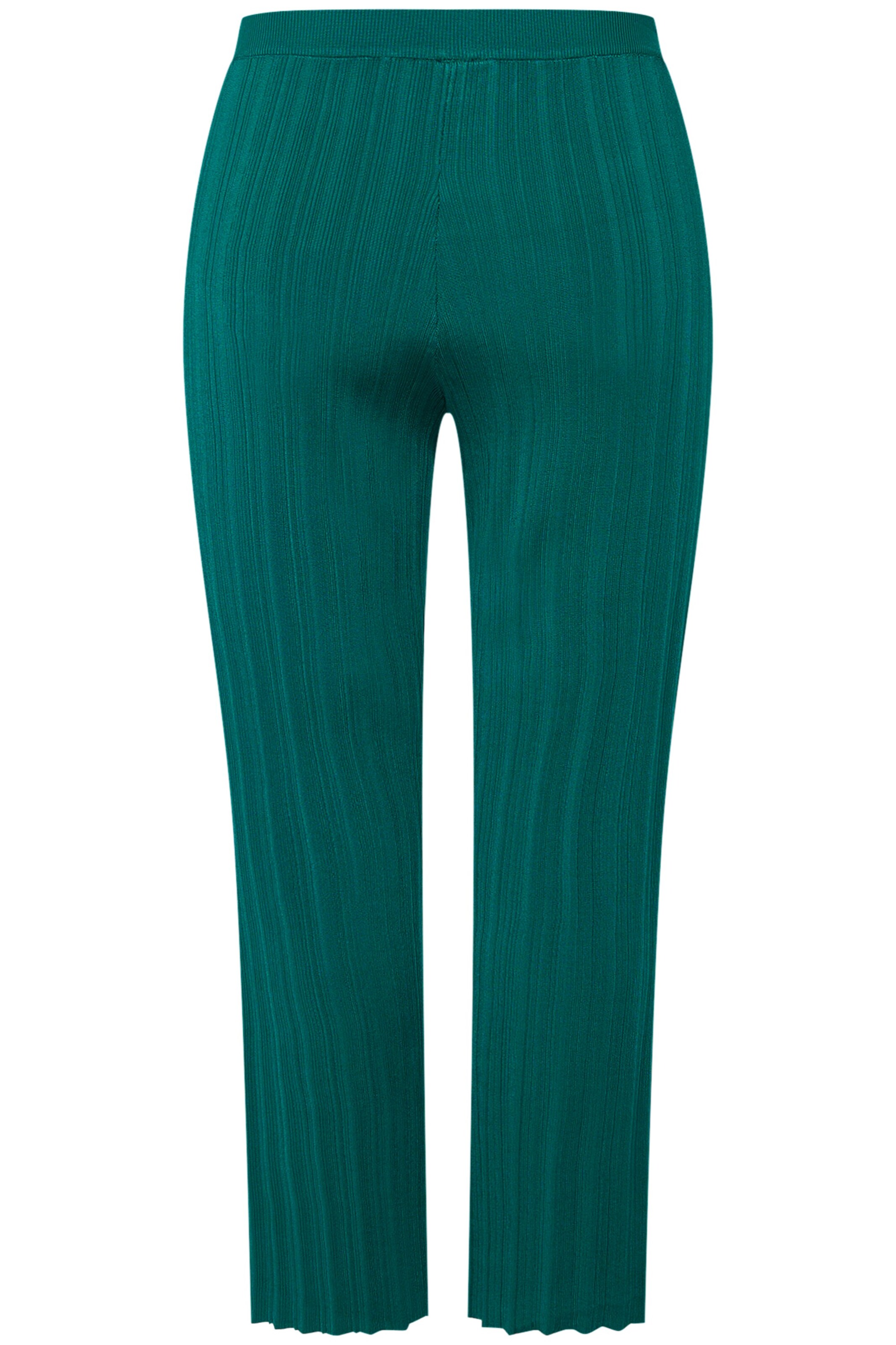 Ulla Popken Regular Hose in Grün