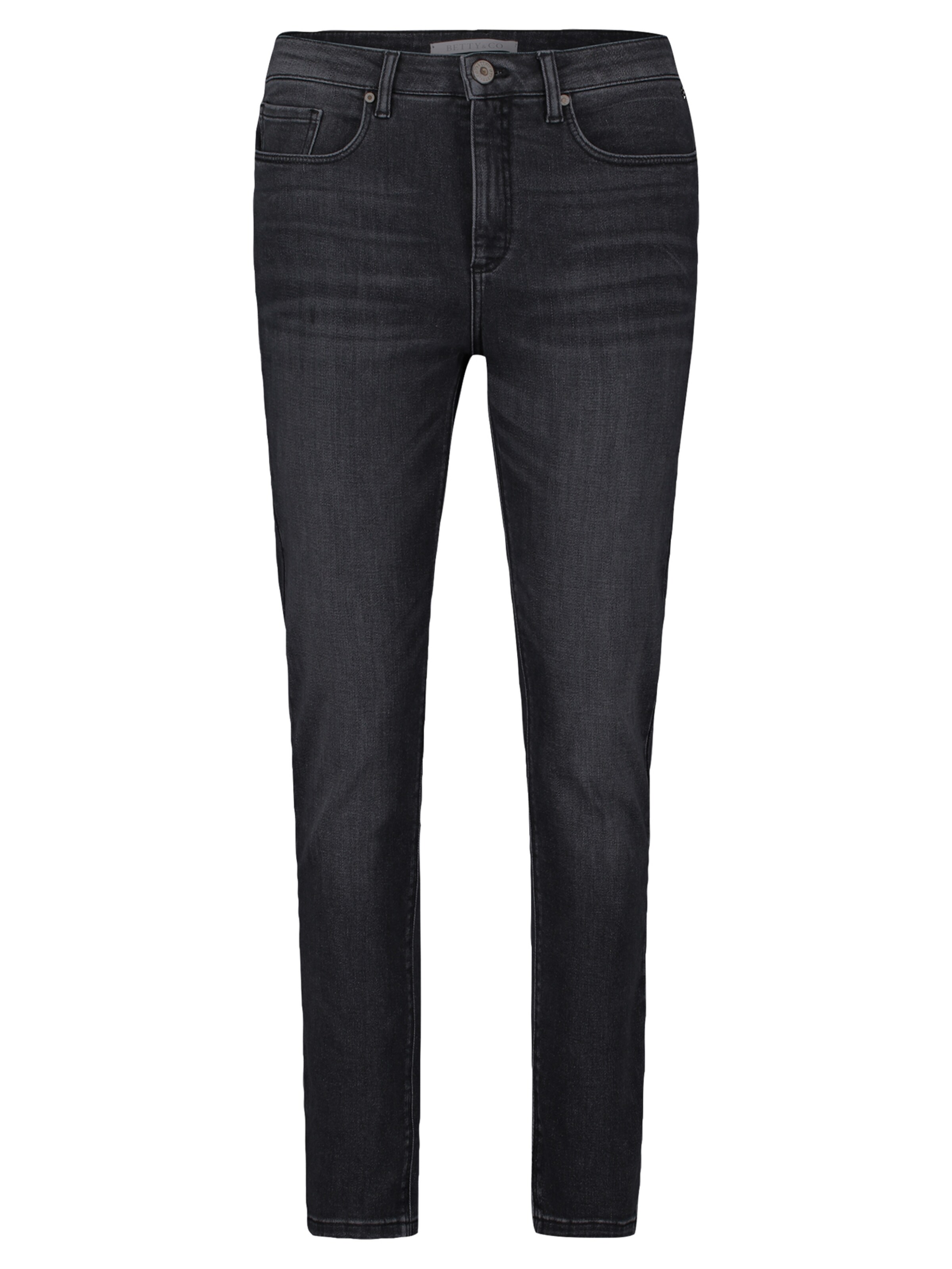 Betty & Co Skinny Jeans in Zwart: voorkant