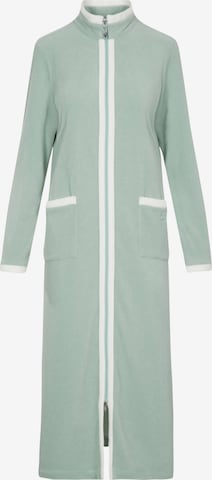 FÉRAUD PARIS Short Bathrobe ' Fleece ' in Green: front