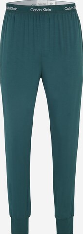 Pantaloni de pijama de la Calvin Klein Underwear pe verde: față