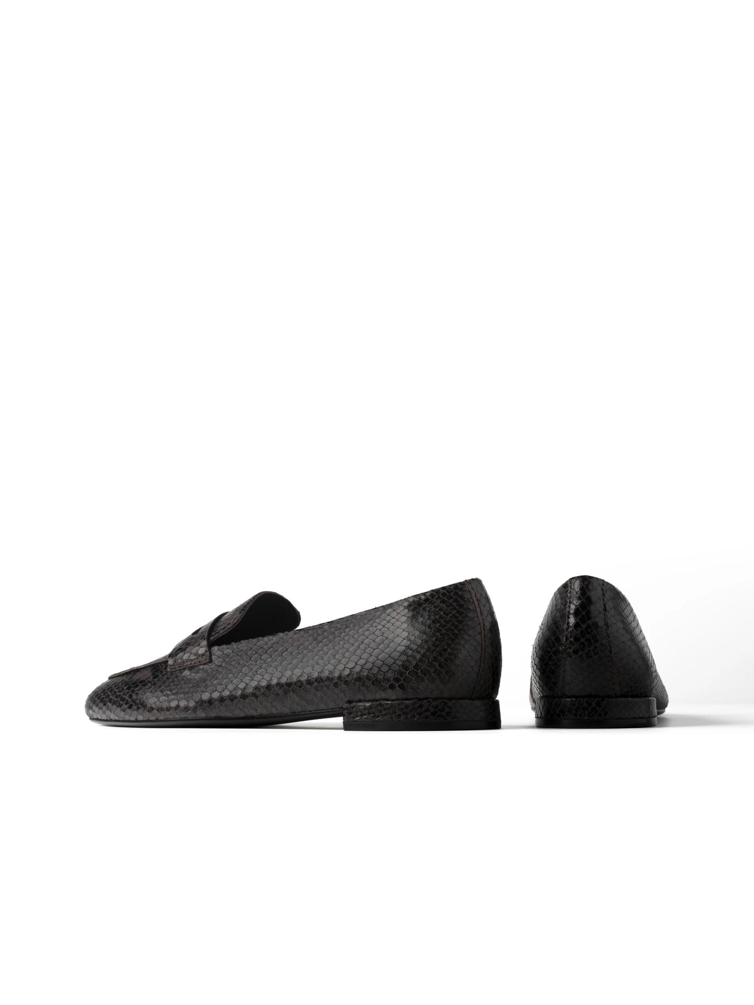 L37 HANDMADE SHOES Mokassin 'QUIET WINTER MORNING' i brun