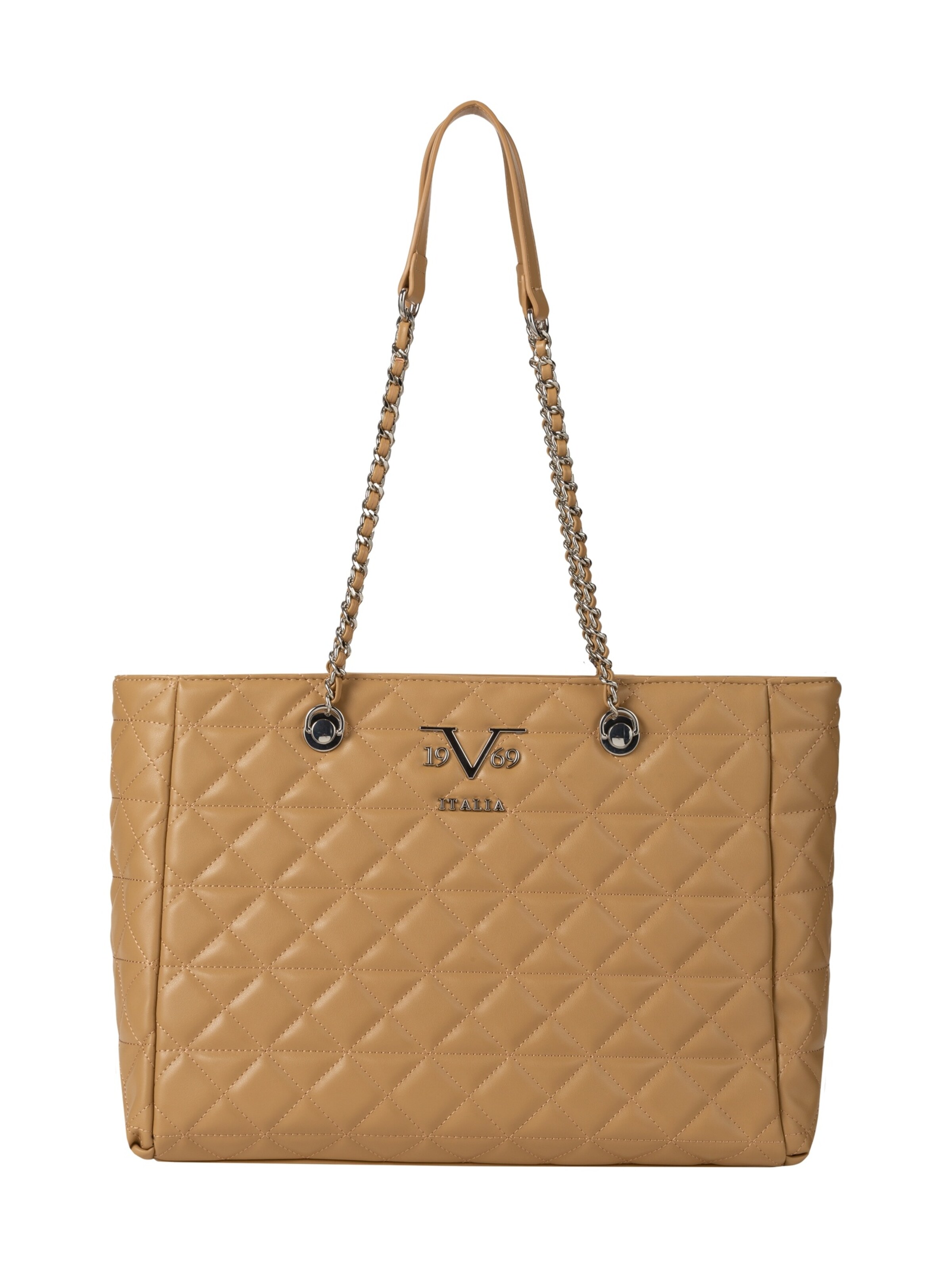 19V69 ITALIA Shopper 'Silvia Silver' in Brown: front