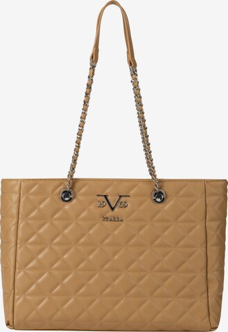 19V69 ITALIA Shopper 'Silvia Silver' in Brown: front