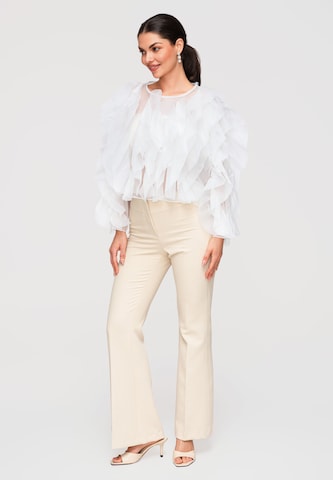 Ombre Blouse in White