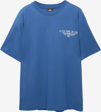 Pull&Bear Paita värissä kuninkaallisen sininen / valkoinen, Tuotenäkymä