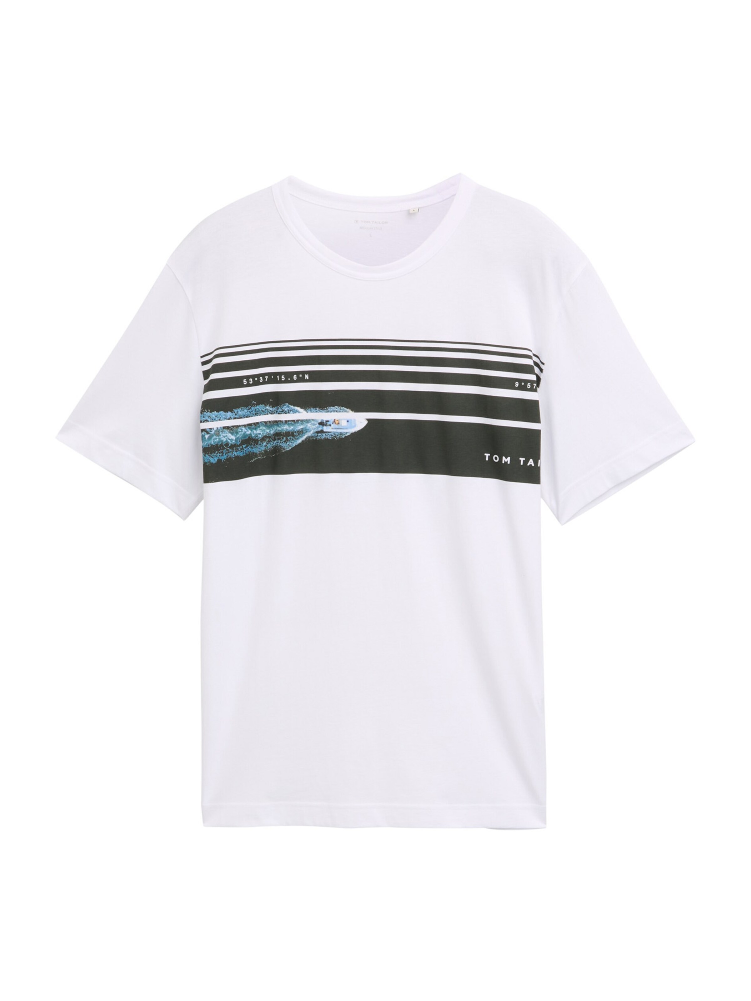TOM TAILOR Футболка в Белый: спереди
