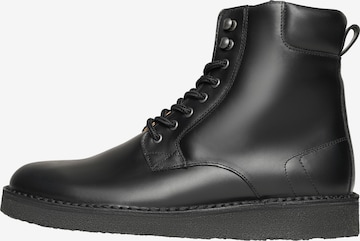 Henry Stevens Lace-Up Boots 'Barney PDB' in Black